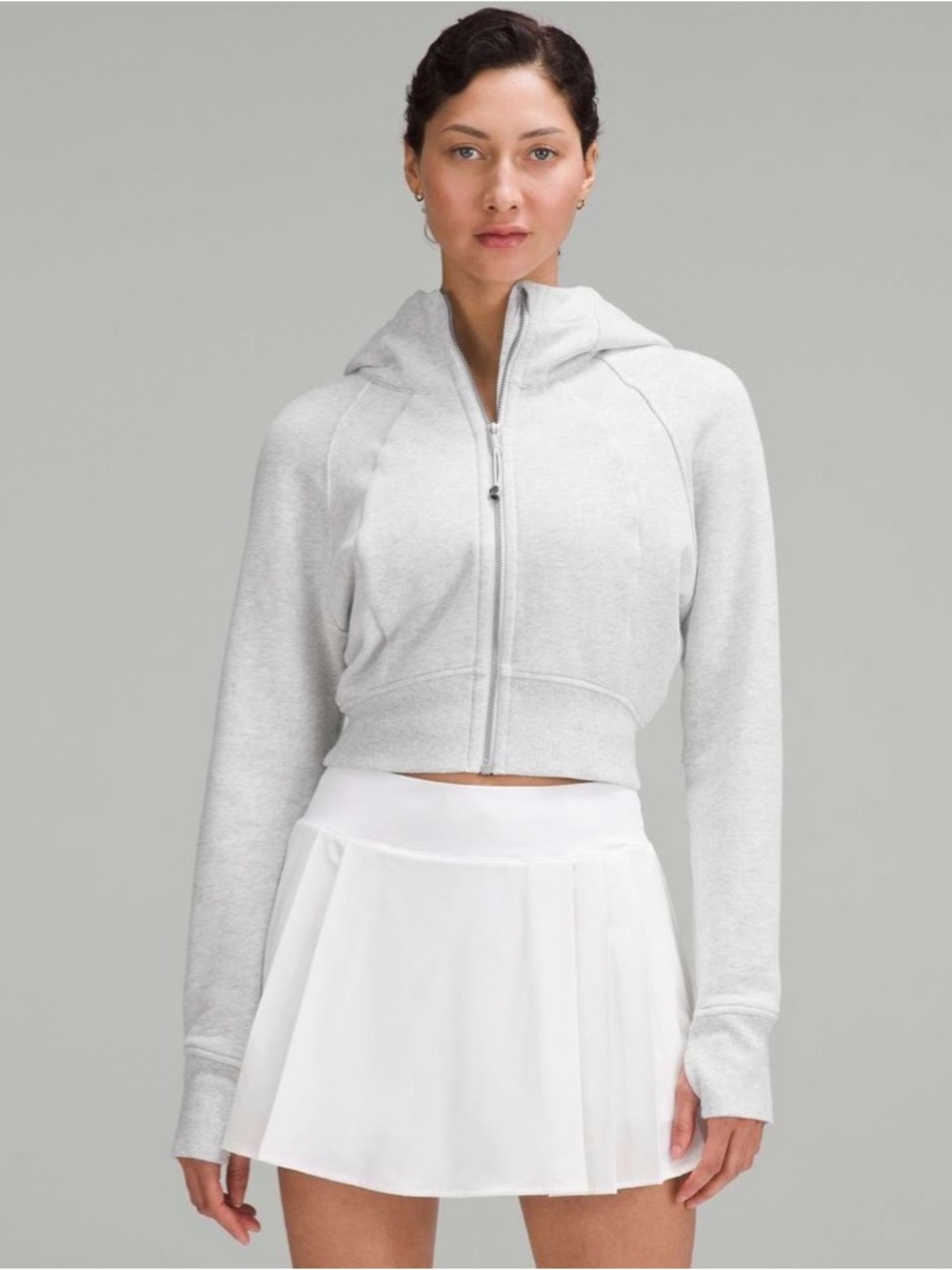 Lululemon full zip crop hoodie size 10 - Picture 2 of 4